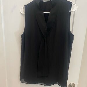 Elegant Black Sleeveless Blouse